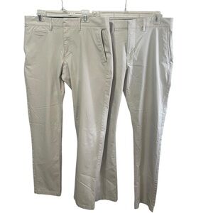 J Crew Pants Mens 30X29 ACTUAL Khaki 484 Slim Chino Tech Pant bundle of 2 pair